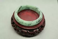 Beautiful Green Natural Jadeite Jade Bangle For Sale (B6)