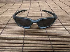 Vintage OAKLEY Magnesium MAG SWITCH Sunglasses Dark Carbide Black Grey USA Made