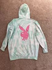 Playboy Misguided Hoodie Tie Dye Sweatshirt Sz XL