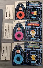 Vintage 1982 Burger King PAC-MAN, MS. PAC-MAN & SUPER PAC-MAN - New Sealed