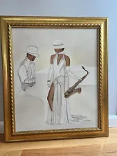 Large painting by June Marie " Smooth Jazz"