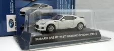 KYOSHO 1/64 SUBARU BRZ WITH STl GENUINE OPTIONAL White PARTS F/Shipping F/Japan