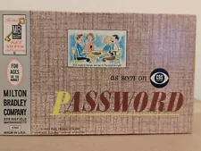 VINTAGE 1962 PASSWORD BOARD GAME MB 4260