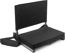 Deluxe Stadium Seat, One Size, Black Ultra Padded