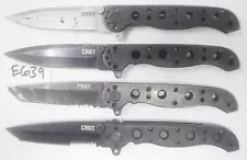 LOT 4 CRKT M16 Knives Carson Design Folding M16-01KS M16-01S M16-10KZ M16-10KS