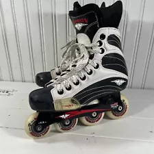 Mission 1500 Quatro Helium Inline Skates Mens Youth 3E Wide Hi-Lo Roller Hockey