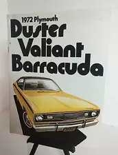 1972 Plymouth Duster Coupe Valiant Scamp Barracuda Cuda Sales Brochure