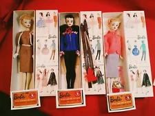 New ListingVintage Barbie Ponytail #3 Salesman Sample Doll Lot (3 Dolls)