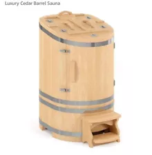 Luxury Cedar Steam Barrel Sauna