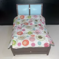 Fisher Price Loving Family Bed King Queen Polka Dot Bedroom Furniture 2008