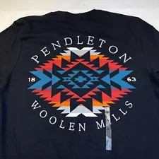 NEW NWT PENDLETON Aztec Indian Western Cowboy Print Double Sided T SHIRT Sz M