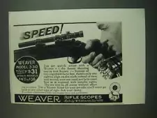 1939 Weaver Model 330 Scope and Type B Mount Ad - Speed!