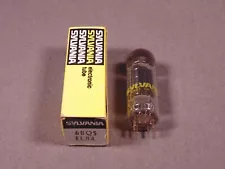 1 6BQ5 SYLVANIA USA Black Plate HiFi Guitar Amp Vintage Vacuum Tube NOS SALE!