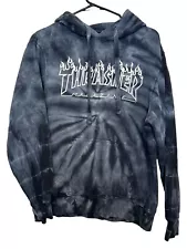 Thrasher Tie Dye Hoodie Black Small