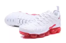 Nike Air Vapormax Plus TN White Red Men's US Size 7-12 Brand new