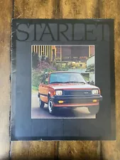 VINTAGE RARE 1982 Toyota Starlet Factory Original Car Sales Brochure Catalog