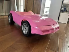 VINTAGE Barbie Corvette #85355 1990's Vintage Power Wheels Pink *RECONDITIONED