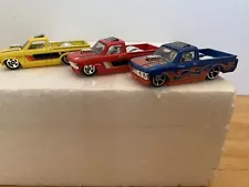 Hot Wheels Chevy Luv Trucks, 3 , 2015 , Loose