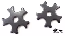 Pro Style Bull Spur Rowels 1-1/4" Black Steel Sold in Pairs New Eddy's Tack