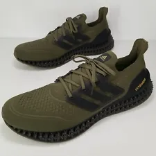 Adidas Ultra Boost 4D Core Men's Shoes size 14 Olive Green Primeknit GY8389