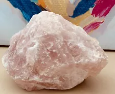 ROSE QUARTZ RAW LARGE 7.770 LB 124.33 OZ 3524 GRAMS