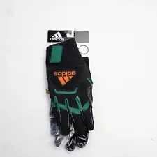 Miami Hurricanes adidas Gloves - Lineman Men's Black New