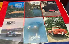 1973 6 Bi-Monthly Issues Corvette News Magazines Complete Year Un-used Very Nice