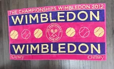 Wimbledon Tennis Championship Ladies Pink Towel 2012 By Christy 48 X 26 Souvenir