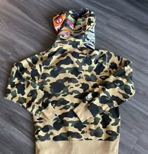 Bape 1st Camo Yellow Tiger Full Zip Hoodie A Bathing Ape Size L