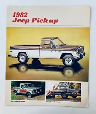 1982 Jeep J-10 Pickup Dealer Showroom Sales Brochure Guide Catalog