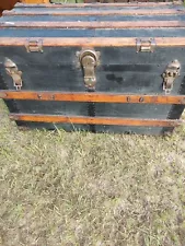 Vintage Steamer Trunks 22 1/2 Inches Tall With Lid, 20 Inches Wide 36