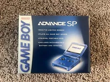 Nintendo Game Boy Advance SP *Factory SEALED* Console - Cobalt Blue