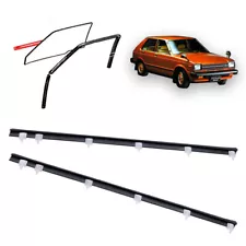 Front Door Glass Weatherstrip Outer Set Fit Toyota Starlet KP60 KP61 KP62 5-Door (For: 1983 Toyota Starlet)