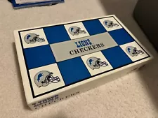 Vintage Team NFL Detroit Lions vs Packers Helmet Checkers Game 1993 Never Used