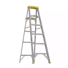 6 ft. Aluminum Step Ladder 10 ft. Reach Height 250 lb. Capacity Load Anti-slip