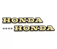 Set of 2 Gas Tank Side Shelter Emblems Badges 87121-371-000 Honda GL1000 75-77 (For: Honda GL1000)