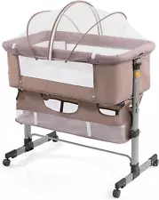 3In1 Bedside Crib for Girl or Boy, Bedside Sleeper for Baby Portable and Adjusta