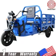 Electric Tricycles Transportation Pulling Goods 3 Wheels Adult w/ Tipping Bucket