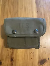 Vintage USA Army 1945 World War II Medicine First Aid Kit Pouch