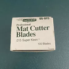 Fletcher Terry .015 Mat Cutter Blades 100 Replacement 05-015 Picture Framing