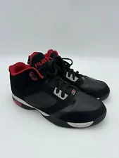 VTG FUBU Zone Basketball High-top Sneakers Round Toe Lace-Up Black Men's Shoes