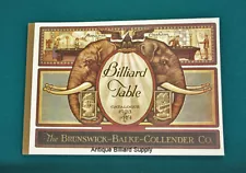 Antique Brunswick Pool Table Catalog--1923-24 Reprint Shows Old Billiard Cues