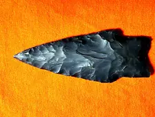 Black Flint Spear Point Estate Sale Purchase San Antonio Texas 1980s 4 5/8 inch