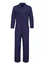 Long Sleeve Cotton Blend Coverall with Multi Pockets