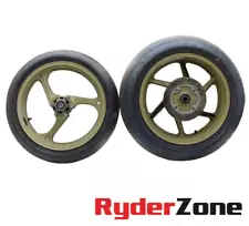 2004 - 2007 HONDA CBR1000RR WHEEL FRONT REAR RIMS BRONZE TRACK DUNLOP TIRE SET (For: 2004 Honda CBR1000RR)