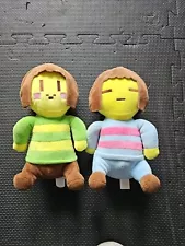 Undertale Frisk & Chara Plush Figure Toy Stuffed Toys Doll Toys for Kids 9''