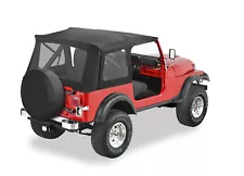 Bestop Supertop Classic Soft Top-Black Denim, for Jeep CJ7/Wrangler YJ; 51599-15