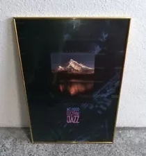 Vintage 1991 Gresham Oregon Mt. Hood Festival Of Jazz Framed Poster 25/200 20x28