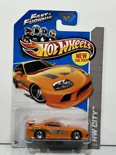 Hot Wheels HW City New For 2013 Toyota Supra Fast & Furious HTF