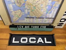 26X6 NY NYC IRT SUBWAY ROLL SIGN LOCAL URBAN DECOR TRANSIT MAN CAVE HOME GARAGE